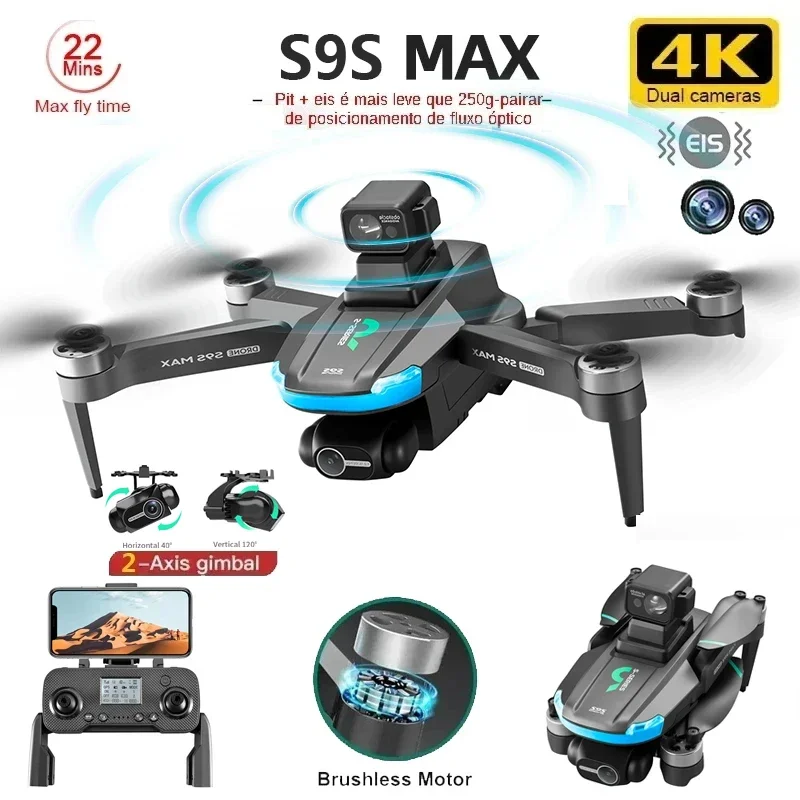 NIEUWE S9S MAX MINI Drone 4K 2 - Drone Controller Screen recensie en prijs