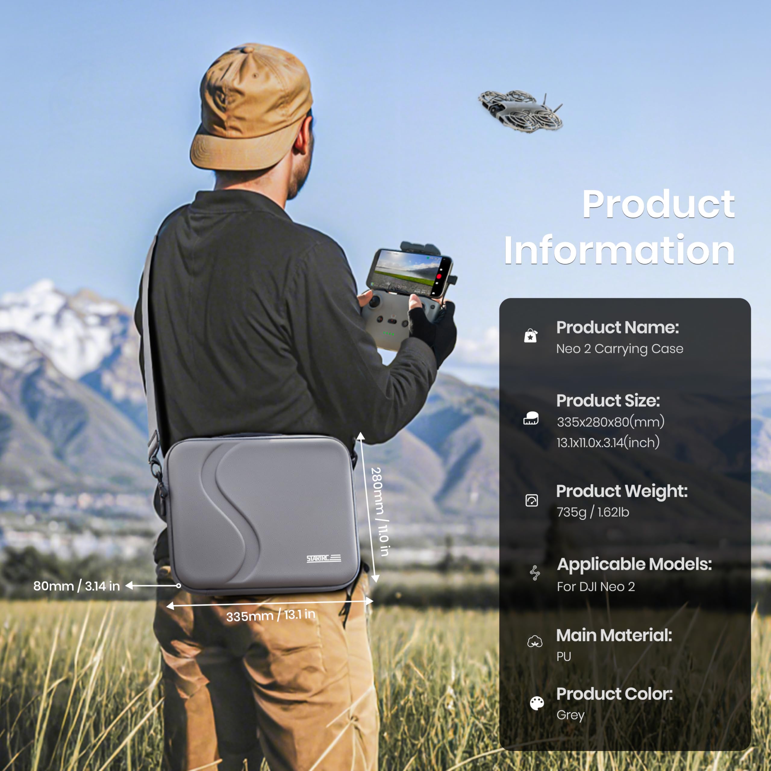 Draagtas voor DJI Neo 2 access - Drone Controller Hood recensie en prijs