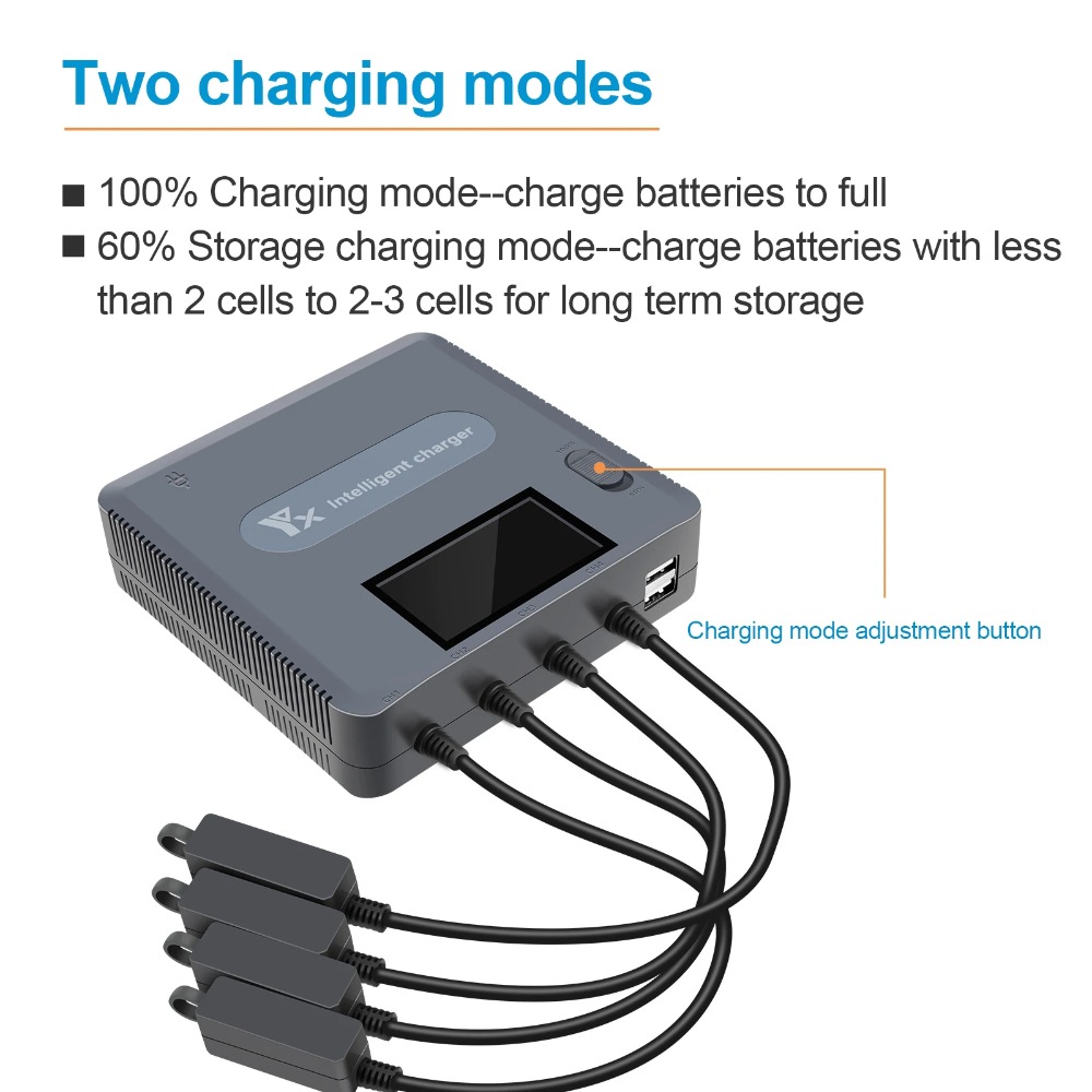 6-in-1 digitale display batter - Drone Charging Hub recensie en prijs