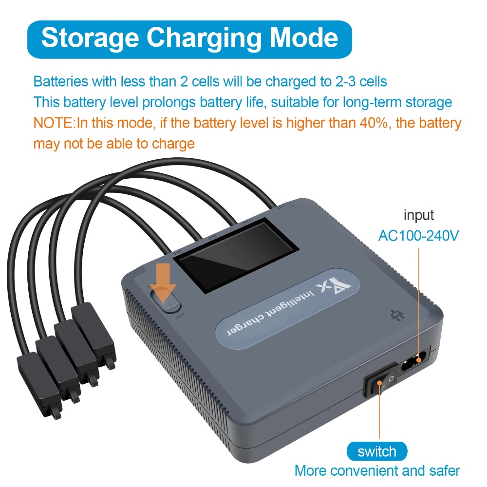 6-in-1 digitale display batter - Drone Charging Hub recensie en prijs