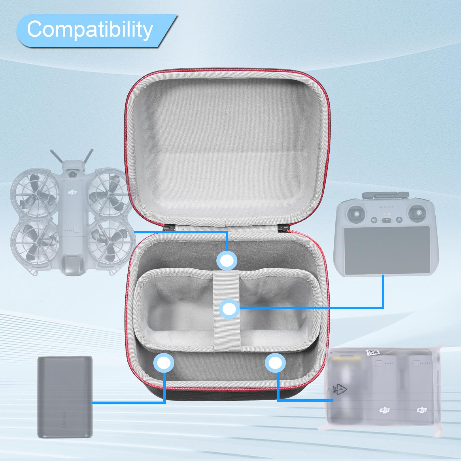 Draagbare tas voor DJI Neo 2 F - Drone Charging Hub recensie en prijs